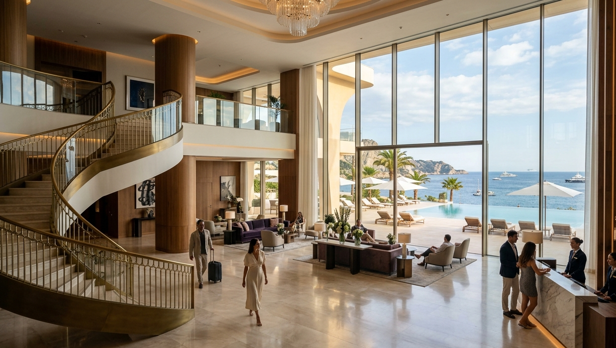 Luxury Hotel Lobby